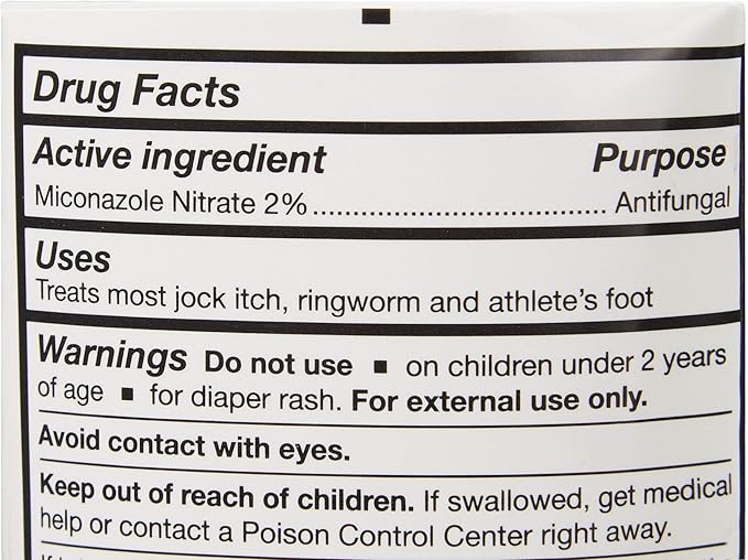 McKesson Antifungal Cream, 2% Miconazole Nitrate - Relieves Itching, Burning, Cracking from Jock Itch, Ringworm and Athlete Foot - 4 oz., 12 Count