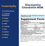 Puritan's Pride Glucosamine Chondroitin MSM Dietary Supplement for Joint Health, 240 Coated Tablets(Packaging may vary)