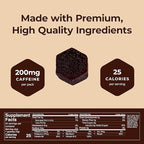 SGC Highest Concentration 100mg Caffeine per Gummy, 2 Gummies per Pack, 12-Pack Mocca Shots Dutch Chocolate Plant-Based Instant Energy with Herbal nootropics