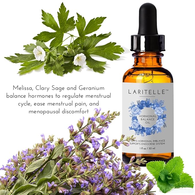 Laritelle Organic Hormonal Balance & Thyroid Support Treatment 1 oz | Fights Hormonal Imbalance, Supports Endocrine System| Normalizes Hormonal Imbalances of The Thyroid | Rejuvenating, Age Defying