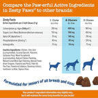 Zesty Paws Advanced Cognition Soft Chews for Dogs - with Omega 3 DHA, Ashwagandha & Alpha GPC - for Senior Dog Brain Health & Nervous System Support - Supplement for Calming & Relaxation - 90 Count