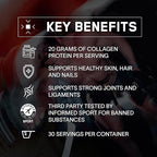 BARE PERFORMANCE NUTRITION, BPN Collagen Protein, Grass-Fed Bovine Collagen Peptides, Unflavored