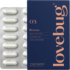 LoveBug Women's Health Rescue Vaginal Boric Acid Suppositories for Women - Fast Acting Suppository for Odor, Discharge, Yeast, and pH Balance with Coconut Oil, Hyaluronic Acid & Vitamin E, 14 ct