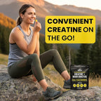 B.rad Real Rad Creatine Gummies | 5g Creatine Monohydrate Per Serving | with Alpha GPC, L-Theanine, L-Tyrosine, L-Citrulline & Panax Ginseng | Natural Lemon Flavor | 100 XL Gummies