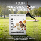 Barker Wellness Daytime Sugar-Free Adaptogen Mushroom Gummies - Lion's Mane, Cordyceps, Reishi & Shiitake | Vegan, Immune System Support, Natural Energy, Enhanced Focus & Mood for Adults | 60 Count