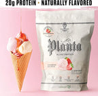 Ambrosia Planta - Plant-Based Protein Powder 20g | Dairy Free Vegan Protein Powder with BCAA Amino Acids | Keto-Friendly, No Added Sugar | 25 Servings | Strawberry Ice Cream