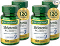 Nature's Bounty Melatonin, Promotes Relaxation and Sleep Health, 10mg, Capsules, 60 Ct (Pack of 4)