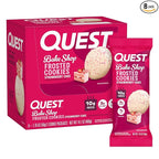 Quest Nutrition Frosted Cookies Twin Pack, Strawberry Cake, 1g Sugar, 10g Protein, 2g Net Carbs, Gluten Free, 16 Cookies