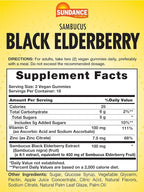 Sundance Elderberry Gummies for Adults | with Zinc & Vitamin C | Berry Flavor | Vegan, Non-GMO, and Gluten Free Supplement