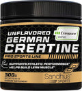 Sandhu's Creapure German Creatine Monohydrate Powder Supplements for Men & Women, Unflavored, 60 Servings (Pack of 1), 10.58 Oz, Sport Supplement Supports Lean Muscle Building