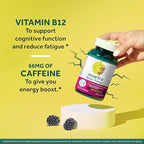 NEURIVA Brain + Energy Gummies, Nootropic Brain Supplements for Focus and Concentration with Neurofactor, Vitamin B12 & Caffeine for an Energy Boost*, 75ct Natural BlackBerry, (Pack of 2)