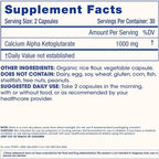 ProHealth, Ca AKG Supplement (Alpha Ketoglutarate) (1,000 mg per 2 Capsule Serving, 60 Capsules). Supports Metabolic Function and Healthy Aging Processes. (Pack of 2)