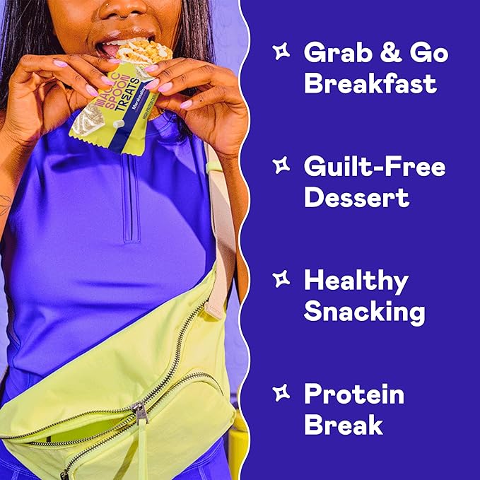 Magic Spoon Treats - 16 Gluten Free Protein Bars: 8 Chocolate Peanut Butter & 8 Marshmallow - High Protein Gluten Free Snack - Sugar & Grain Free Protein Cereal Bar - Low Carb & Keto Friendly