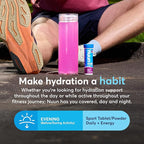 Nuun Energy Electrolyte Tablets with Ginseng, Caffeine from Green Tea Extract, Vitamin B12, B6, B5, Magnesium & 4 Other Electrolytes, Gluten Free & Vegan, Berry Blast, 8 Pack (80 Servings Total)