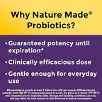 Nature Made Probiotics for Women and Men, Probiotic Capsules 1 Billion CFU from Live Cultures for Immune & Digestive Support, 30 Capsules, 30 Day Supply,(Pack of 2)