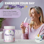 Meno Magic Menopause Support Drink – Raspberry Lemonade with Creatine, Herbs & Vitamins | 30 Servings