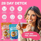 Skinny Boost Detox Tea Kit Slimming Tea for Weight, Metabolism, Energy, Bloating & Colon Cleanse – Green Tea, Herbal, Vegan, Keto, Non-GMO, Sugar-Free-4 PACK –1 Daytime (28 Bags) + 1 Evening -(14 Bags)