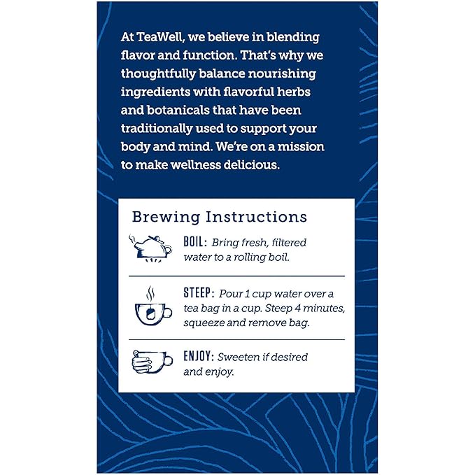 Celestial Seasonings TeaWell Herbal Tea, Sleep with Melatonin, Chamomile Mint, Caffeine Free Wellness Tea, 12 Tea Bags (Pack of 6)