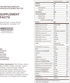 TRU Supplements Plant Based Protein Powder, BCAA, EAA, 20g Vegan Brown Rice & Pea Protein, 100 Calories, 27 Vitamins, No Artificial Flavors 25 Servings (Chocolate Peanut Butter)