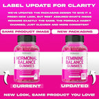 Feminine Balance For Women Gummies & PMS Gummies (90 Count) - Natural Feminine Balance for Women - Cramps, Bloating, Mood Swings, Hot Flashes - Formulated with Cranberry, Dong Quai & Chasteberry
