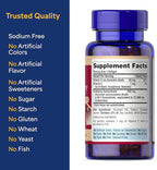 Puritan's Pride Premium Cranberry Fruit Concentrate 252mg (12,600mg Equivalent) with Vitamins C and E, Dietary Supplement for Immune System Support, 100 Rapid Release Softgels,(Pack of 2)