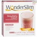 WonderSlim Meal Replacement Shake, Strawberry Cream, 15g Protein, 24 Vitamins & Minerals, Gluten Free (7ct)