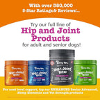 Zesty Paws Hip and Joint Supplement for Dogs - Glucosamine with Chondroitin, MSM, Vitamins C and E Dog Joint Relief - Mobility Bites Duck – 90 Count