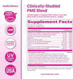 Pink Stork PMS Supplement for Women - Vitex, Ashwagandha, Maca Root & 10 Vitamins & Minerals to Support Hormone Balance, Mood, Bloating, Period Regularity - 60 Capsules
