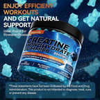 Creatine Monohydrate Gummies Complex 8000mg for Men & Women, Sugar Free Creatine Gummy with L-Taurine, BCAA 2:1, B12＆6, for Muscle Growth, Energy Boost & Recovery, Vegan, Gluten-Free, 120 Count