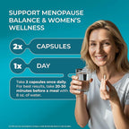 PUREHEALTH Research MenoHarmony - Herbal Menopause Supplement for Women - Female Hormone Balance for Hot Flashes & Night Sweats - with Passion Flower, Red Clover, Hops, Sage & More - 60 Capsules
