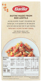 Barilla Red Lentil Rotini Pasta, 8.8 oz - Vegan, Gluten Free, Non GMO & Kosher - Made with Plant Based Protein