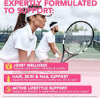 Multi Collagen Peptides Powder with Type I II III V X for Skin Joints Bones Hair and Nails Enhanced with Vitamin C Biotin Hyaluronic Acid Keratin Elastin for Comprehensive Beauty and Wellness Support