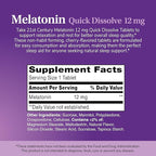 21st Century Melatonin 12 mg Quick Dissolve Max Strength Tablets, (120 Count) Sleep Aid for Adults, Cherry Flavored Sleep Supplement, Gluten-Free, No Artificial Colors or Preservatives