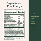 Nature’s Bounty Superfoods Plus Energy to Support Cellular Energy, 23 Fruits & Veggies Supplement, 30 Capsules