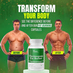 Thermogenic Fat Burner for Women and Men - Appetite Suppressant for Weight Loss - Includes Green Tea Extracts for Bloat Relief - Metabolism Booster - 120 Weight Loss Pills