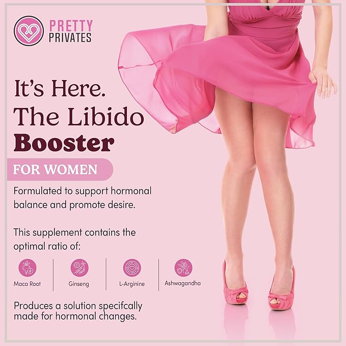 Premium Female Libido Booster for Women - Fast-Acting Mood Booster & Energy Support, Natural Formula to Enhance Desire - Women’s Wellness, Confidence, Hormonal Balance, Intimacy & Energy Boost