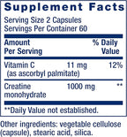 Life Extension Creatine Capsules – Creatine Monohydrate – Promotes Strength, Lean Muscle, Healthy Endurance – Non-GMO, Gluten-Free – 120 Capsules