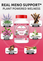 Lunakai USA Made Natural Menopause Supplements for Women – 13-in-1 Menopause Relief for Hot Flashes, Night Sweats, Sleep & Mood Support, 60ct
