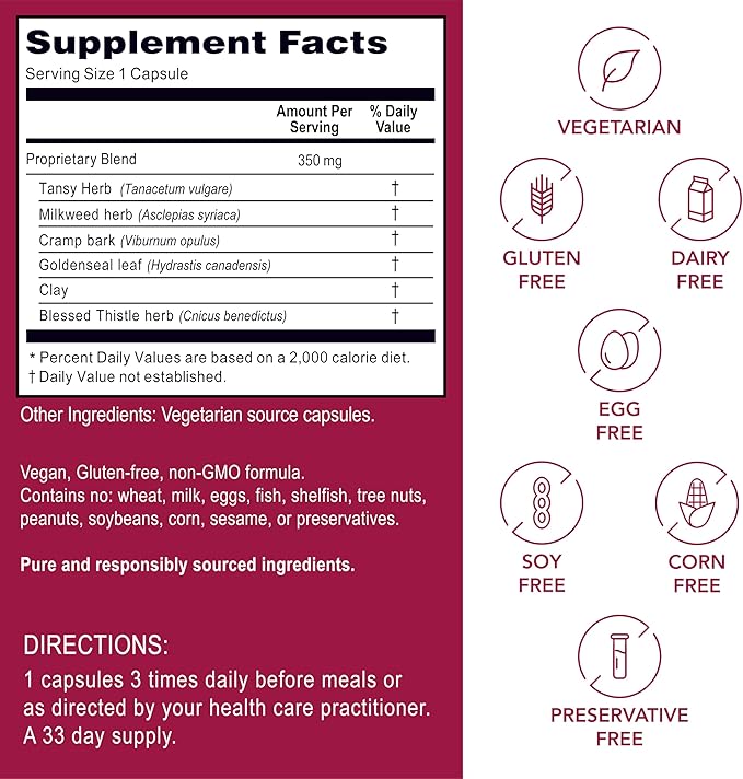 Kroeger Herb Products, Candida Formula #2, Cleanse Support, Detox for Natural Candida Cleanse, Helps Gut and Vaginal Health, Yeast Supplement, Candida Overgrowth, Intestinal Supplement, Made in USA