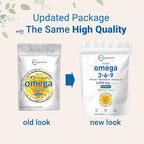 Ultra Omega 3-6-9 3600mg Per Serving, 300 Burpless Softgels | Lemon Flavor – Blend of Fish, Flaxseed, Borage Oils | Bioavailable Source, Non-GMO, No Gluten, Mercury Free