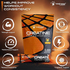 WELLNESS LABSRX Creatine Monohydrate Powder Sachets 300g – Mango Flavor Micronized Creatine Powder Supplement, Creatine for Women and Men, Supports Muscle Strength, Energy, Performance - 60 Servings
