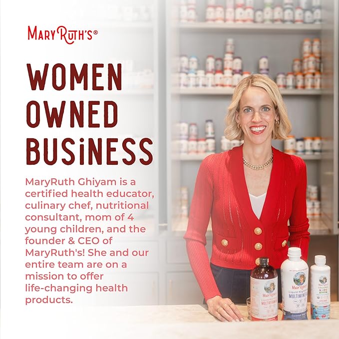MaryRuth's Liquid Nighttime Multimineral | No Melatonin | Bedtime Routine | Magnesium Citrate | Calcium | Zinc | Vitamin D3| Available in 4 Flavor - Vegan | Sugar Free | Gluten Free | 32 Oz