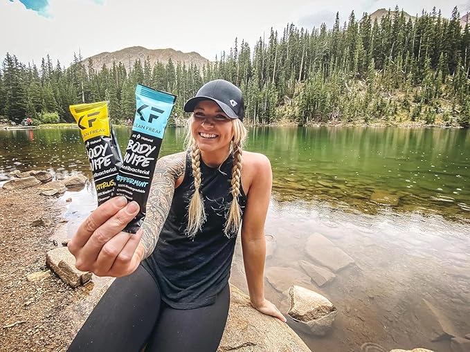 KLEAN FREAK Body 6-Count Wipes - Original Disposable Wipes, Individually Wrapped for the Gym, Workout, Hiking, Travel, and Sport (Mixed Trial 6 Pack)