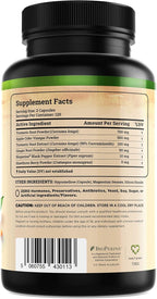 Nature's Base Turmeric and Ginger Supplement - with Curcumin, Apple Cider Vinegar & BioPerine Black Pepper Extract - 95% Curcuminoids - 240 Capsules