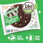 Lenny & Larry's Complete Protein Cookie, [Choc-O-Mint], Chewy Soft Baked, 16g Plant Protein, Vegan, Non-GMO, High Fiber, [4 Ounce] Cookie (Pack of 12)