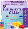 Keto Vitals Calm Magnesium Powder Packets Plus Electrolytes - Calming Drink Mix for Sleep - Natural Magnesium Glycinate Supplement with Ashwagandha KSM 66, L Theanine & Vitamin D - 30 Servings