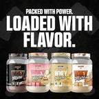 Axe & Sledge WHEY More Premium Protein Blend | 24g Protein, Whey Concentrate & Isolate | Prebiotic Fiber for Enhanced Absorption | Creamy, Delicious, Versatile | 30 Servings, Brownie Batter
