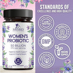 Probiotics for Women - 50 Billion CFU Per Serving - 16 Feminine Health Vag Strains - Prebiotic for Vaginal PH Balance, Urinary UT Health, Women's Probiotic - Shelf Stable - USA Bottled - 120 Capsules