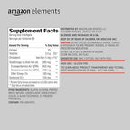 Amazon Elements Omega 3 Fish Oil + CoQ10, Natural Lemon Flavor, Wild-caught, 1250mg Omega-3s, 60 Softgels