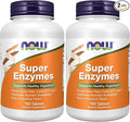 NOW Foods Supplements, Super Enzymes, Formulated with Bromelain, Ox Bile, Pancreatin and Papain, 180 Tablets (Pack of 2)